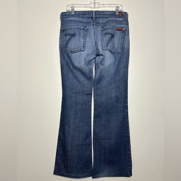 7 Seven for All Mankind Wide Leg Flare Low Rise Dojo 31 Style# U115079U-079U Y2K - Picture 7 of 16